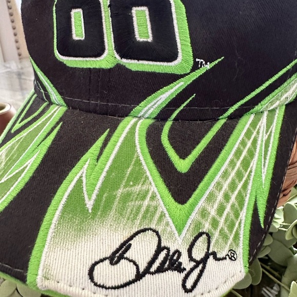 EUC VINTAGE Nascar Hat Cap Strap Back Black Amp Dale Earnhardt Racing Mens 90s - Picture 3 of 8